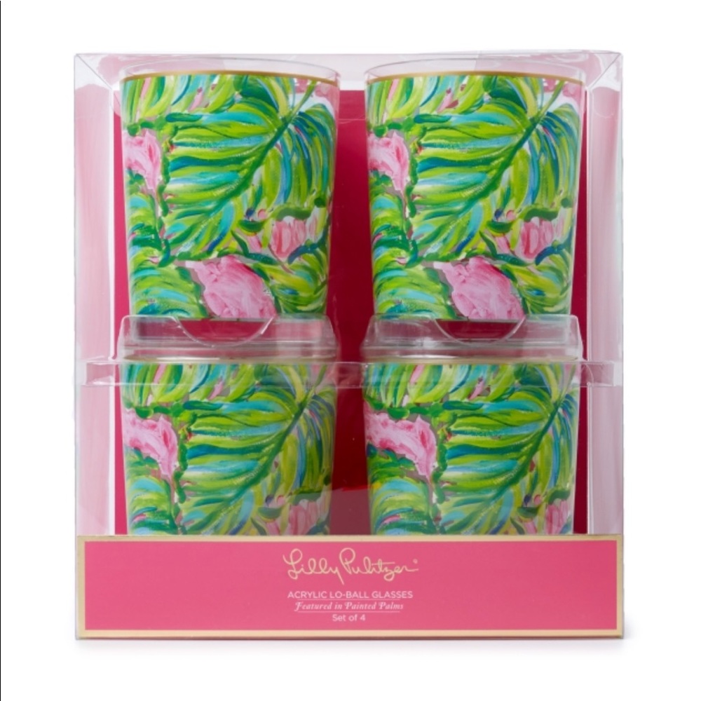 Lilliy Pulitzer Lo-ball Glasses
